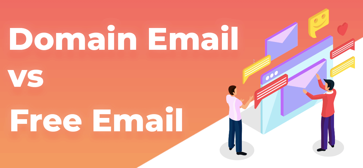 screenshot domain email vs free email
