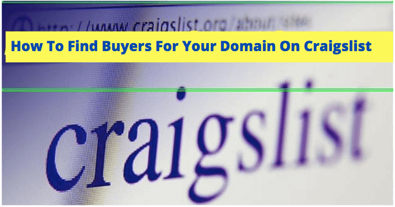 how to find buyers for your domain on craigslist